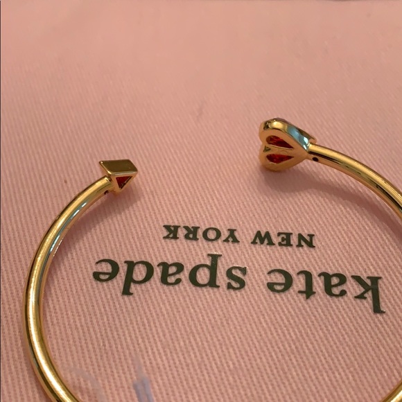 Kate Spade Rock Solid Bracelet in Ruby/Gold NWT ♠️ - Picture 5 of 5